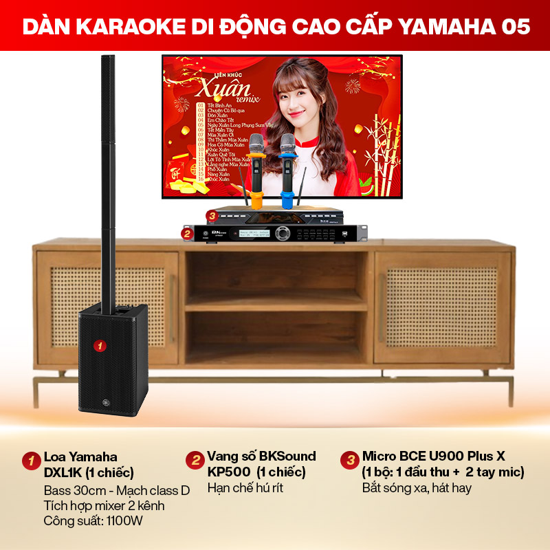 D&agrave;n karaoke di động cao cấp Yamaha 05