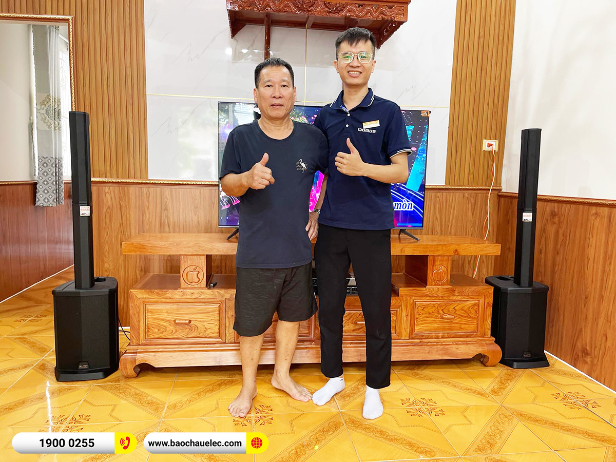 Lắp đặt d&agrave;n karaoke di động Alto hơn 31tr cho ch&uacute; H&agrave; tại Đồng Nai 