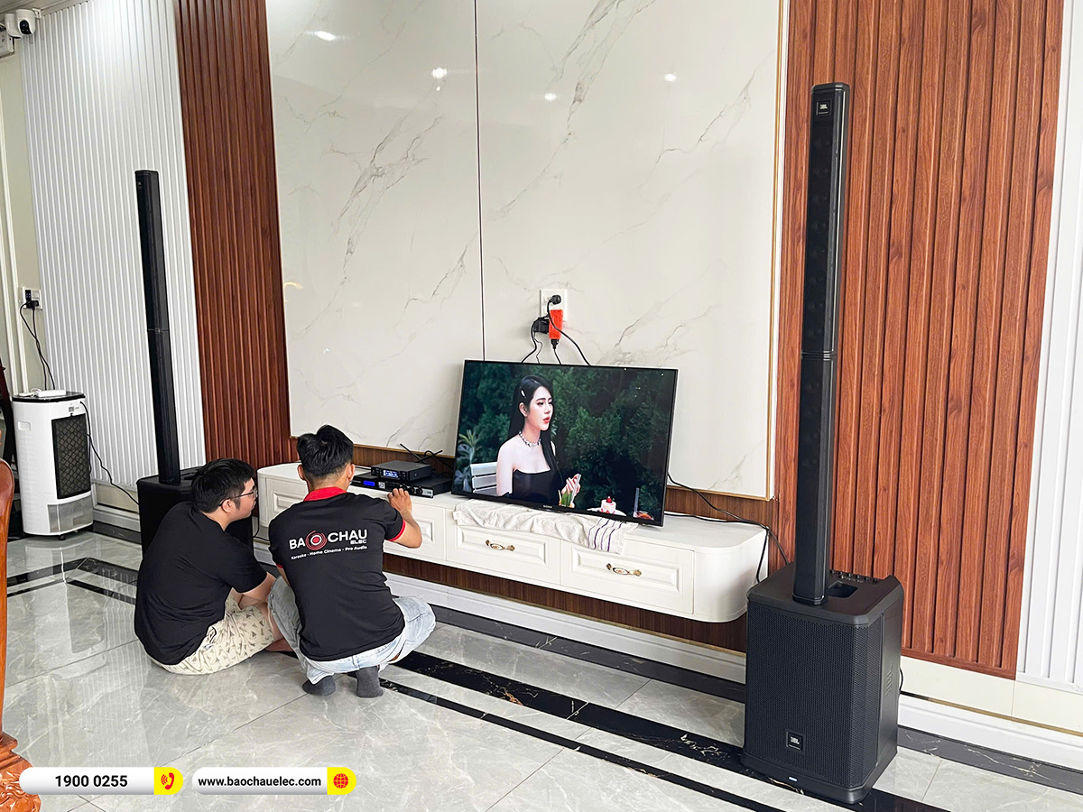 Lắp đặt dàn karaoke di động JBL hơn 77tr cho anh Hảo tại Vĩnh Long