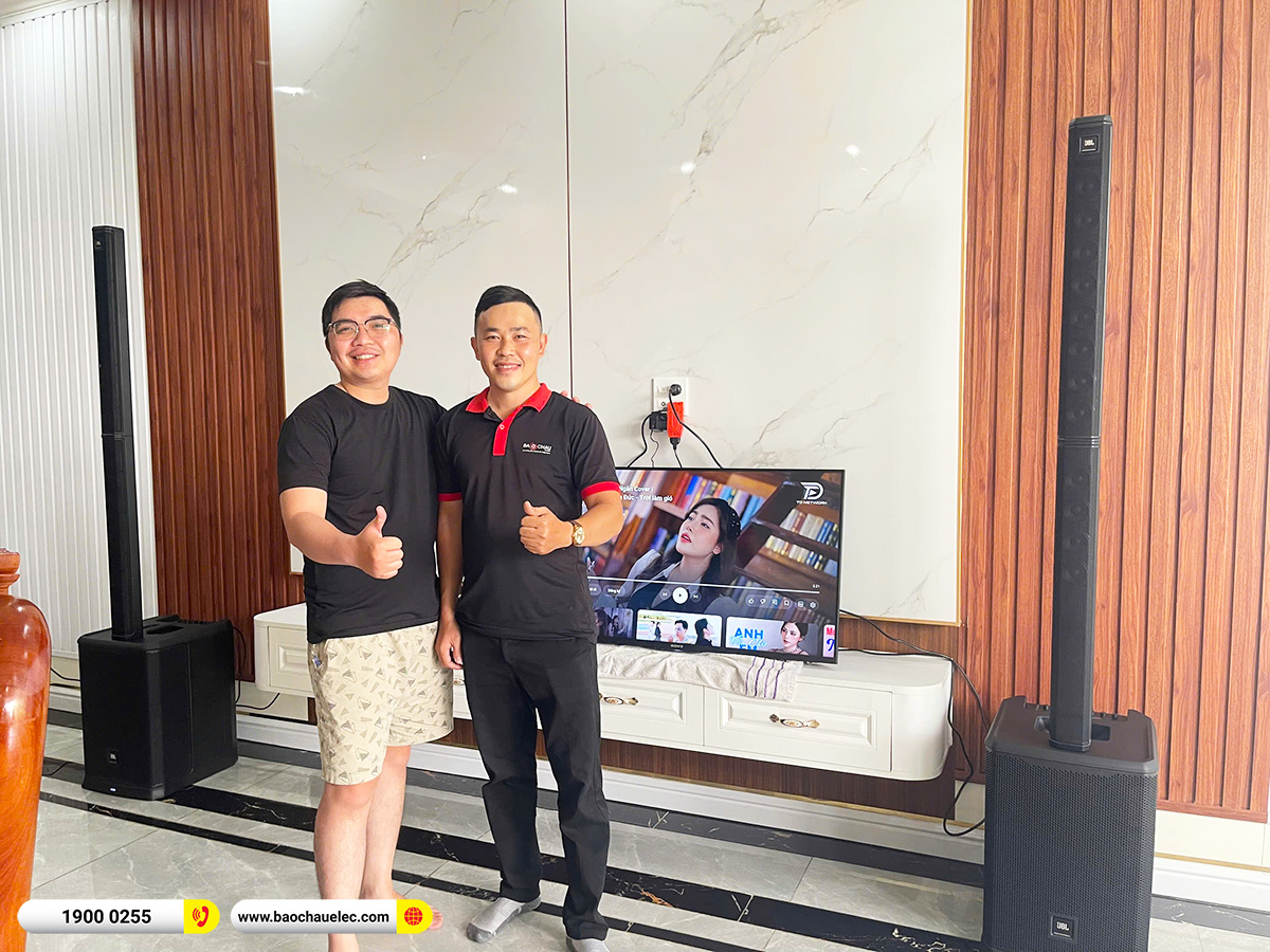 Lắp đặt dàn karaoke di động JBL hơn 77tr cho anh Hảo tại Vĩnh Long