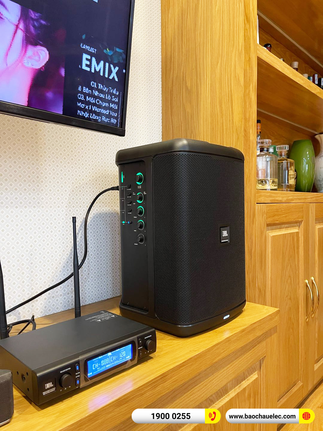 Lắp đặt d&agrave;n karaoke di động JBL gần 21tr cho anh Ki&ecirc;n tại H&agrave; Nội