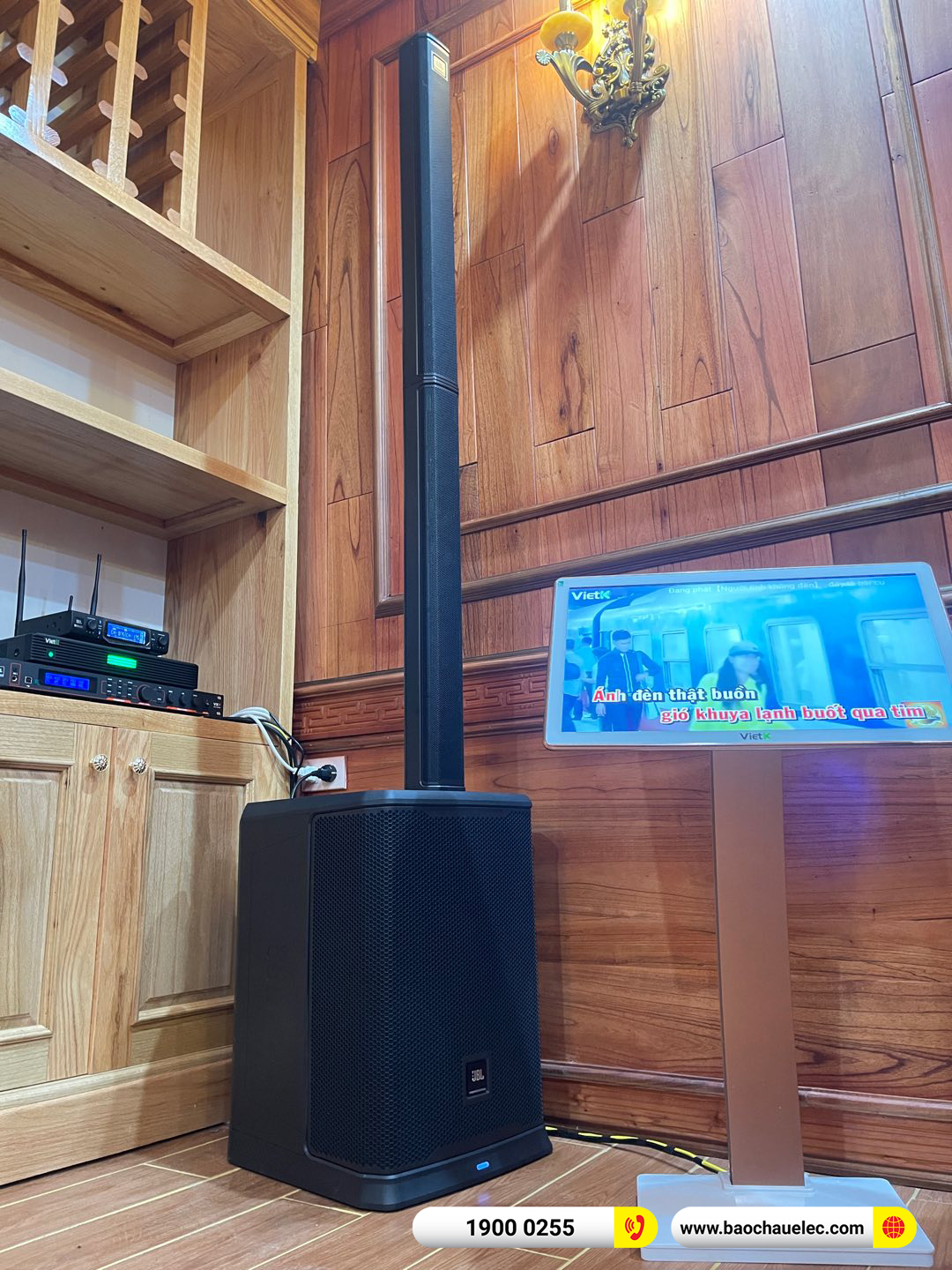 Lắp đặt d&agrave;n karaoke di động JBL hơn 90tr cho anh Linh ở H&agrave; Nội 
