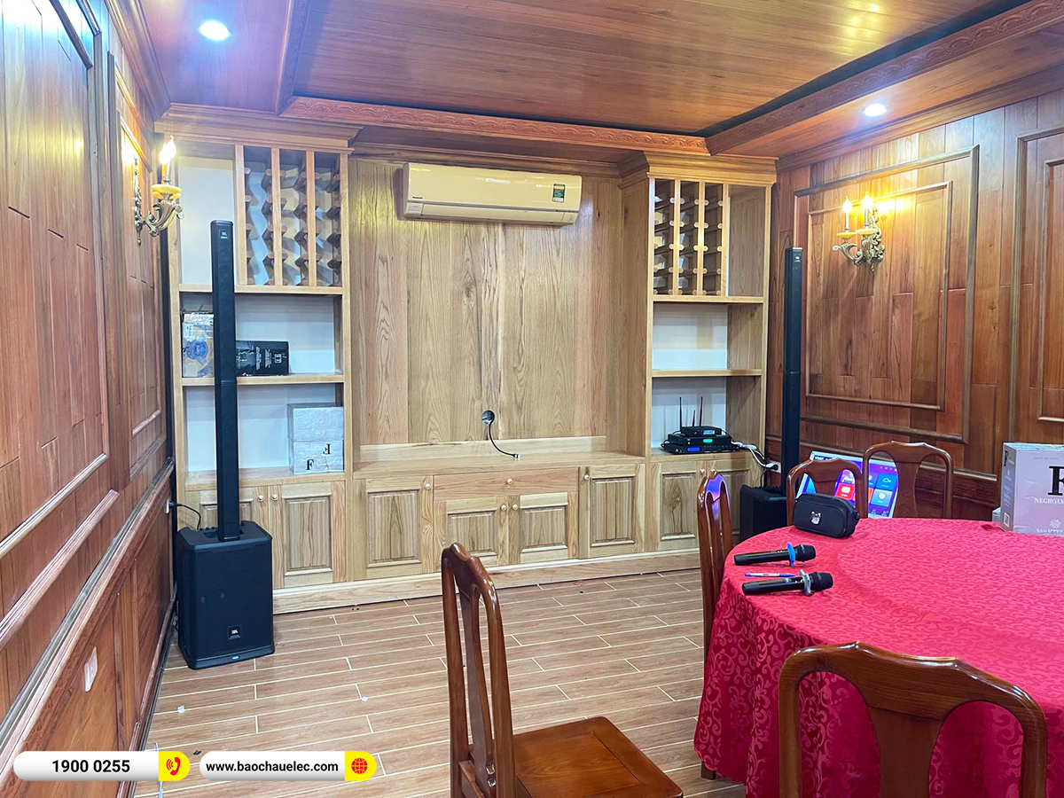 Lắp đặt d&agrave;n karaoke di động JBL hơn 90tr cho anh Linh ở H&agrave; Nội 