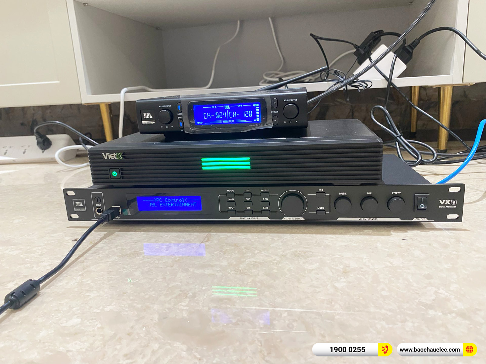 Lắp đặt d&agrave;n karaoke di động JBL hơn 105tr cho anh Lộc tại H&agrave; Nội 