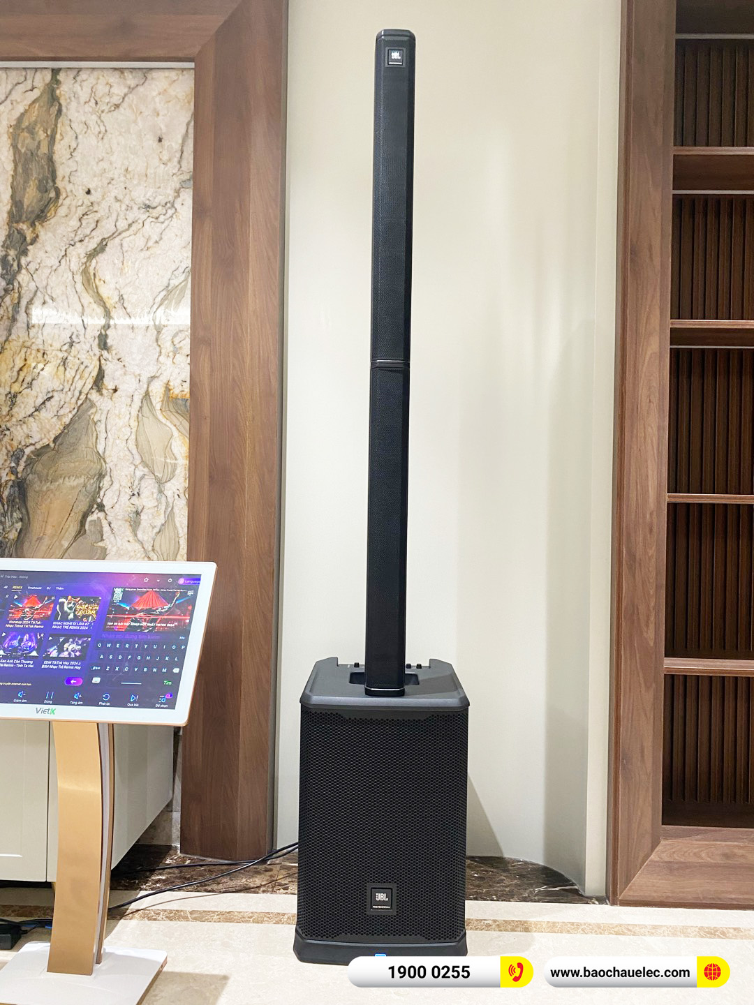 Lắp đặt d&agrave;n karaoke di động JBL hơn 105tr cho anh Lộc tại H&agrave; Nội 