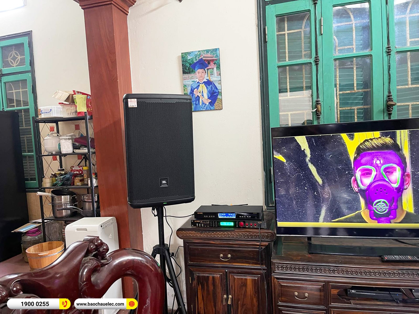 Lắp đặt dàn karaoke di động JBL hơn 26tr cho anh Minh tại Hà Nội