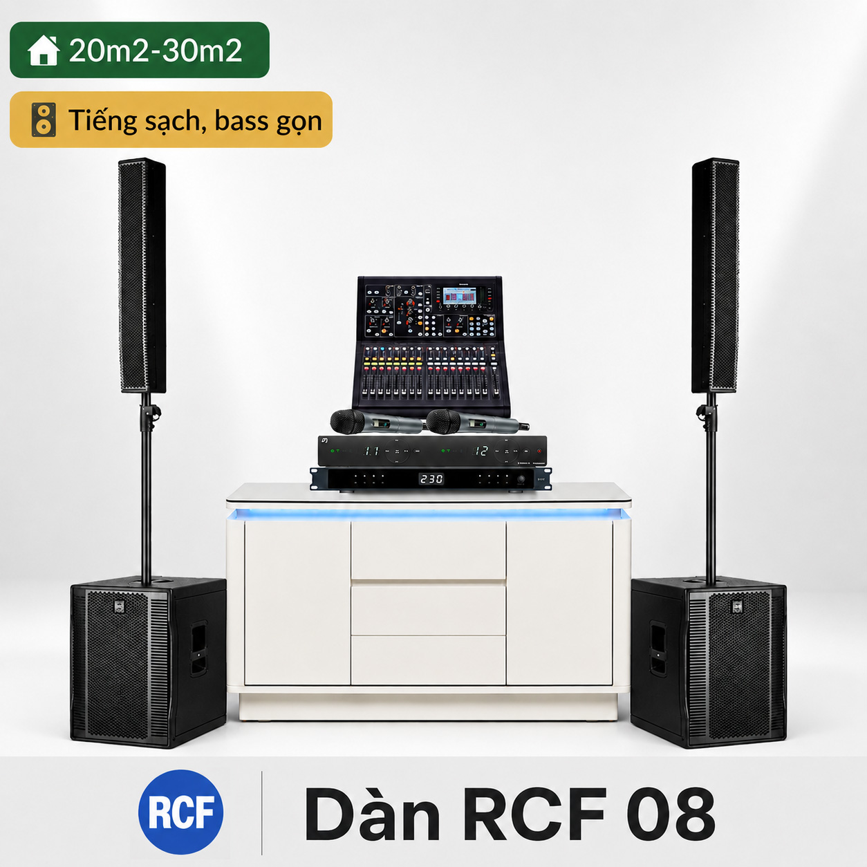 Dàn karaoke di động RCF 08