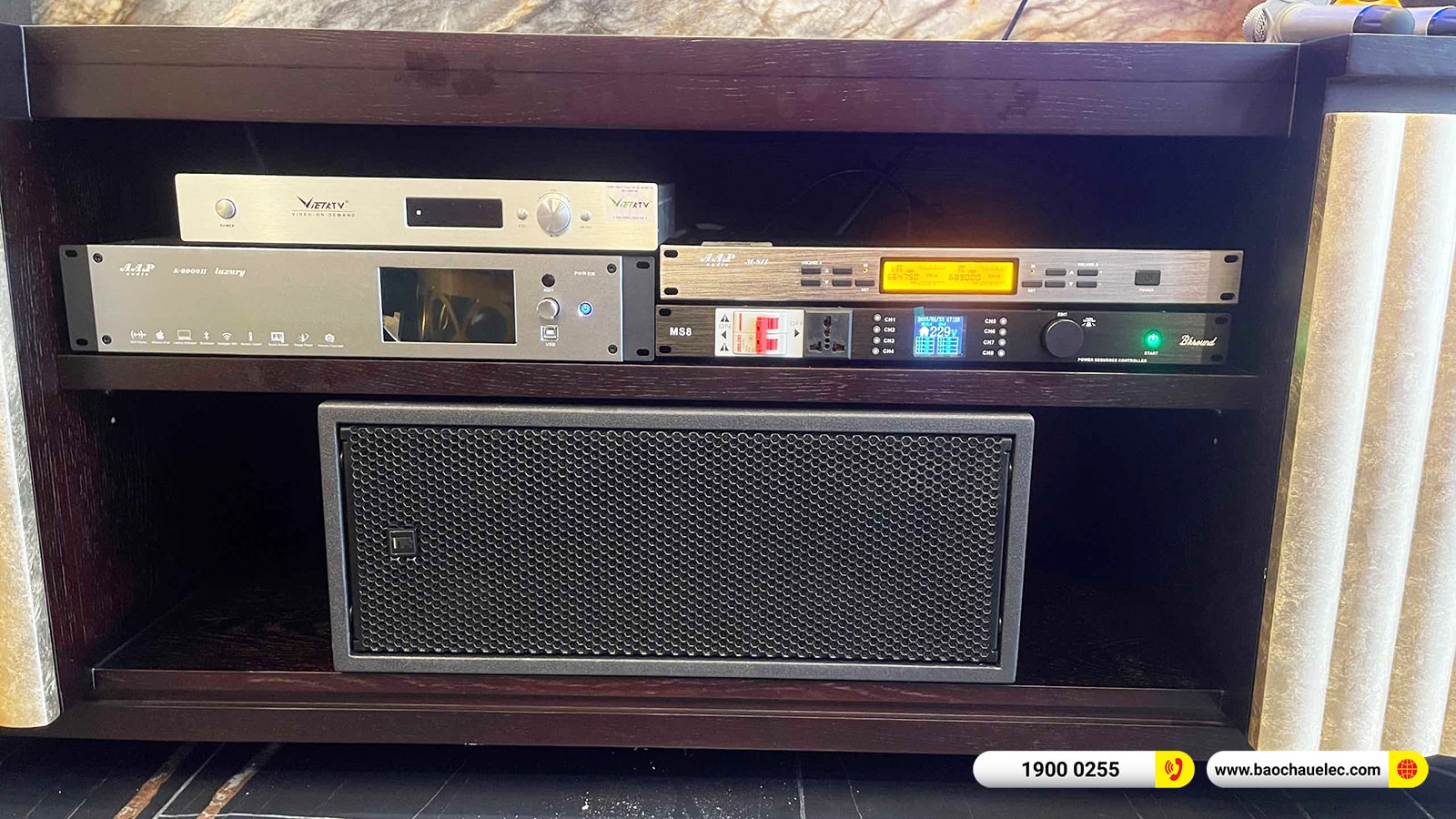 Lắp đặt d&agrave;n karaoke di động RCF hơn 166tr cho anh Bắc tại H&agrave; Nội 
