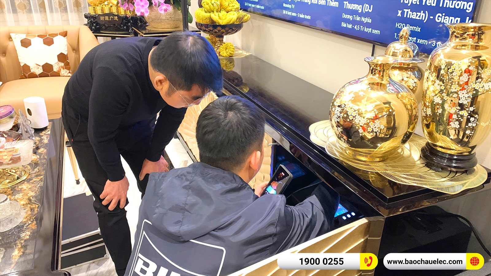 Lắp đặt d&agrave;n karaoke di động RCF cho kh&aacute;ch h&agrave;ng tại H&agrave; Nội