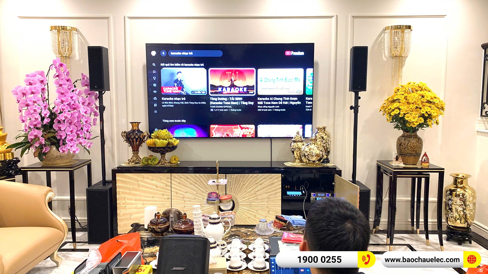 Lắp đặt d&agrave;n karaoke di động RCF cho kh&aacute;ch h&agrave;ng tại H&agrave; Nội