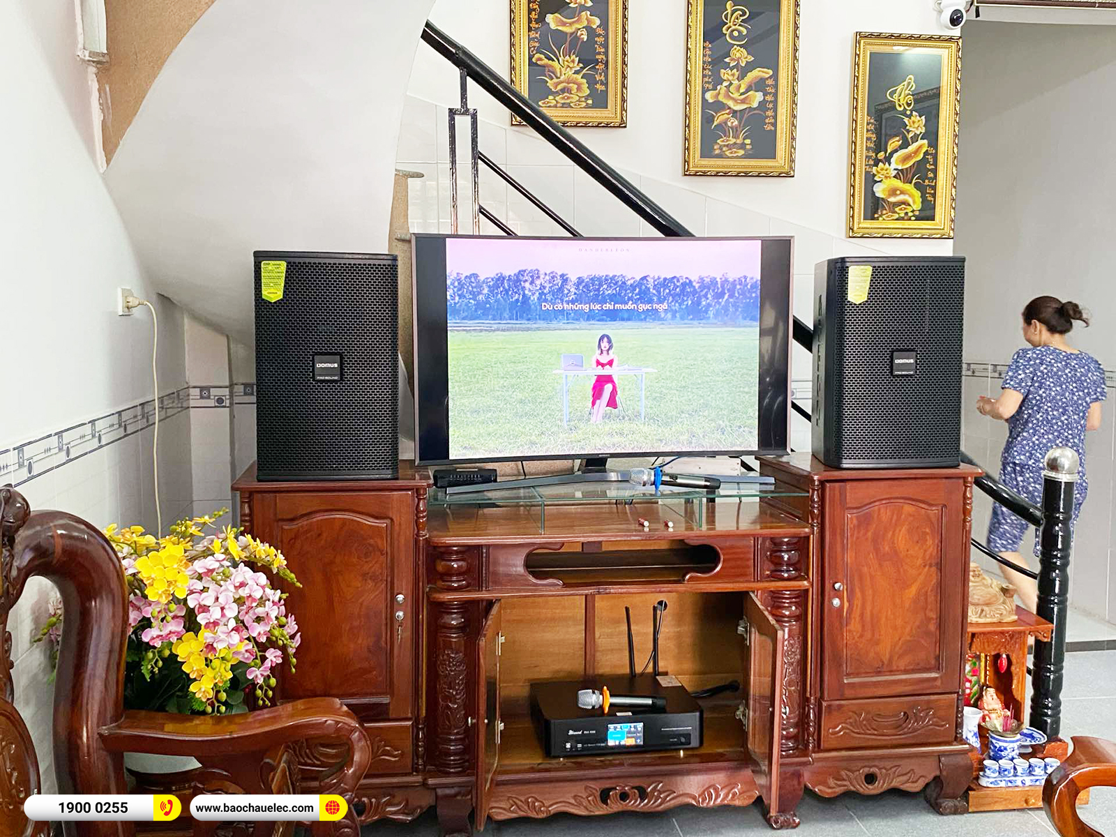 Lắp đặt d&agrave;n karaoke Domus hơn 23tr anh Đức tại Đồng Nai 