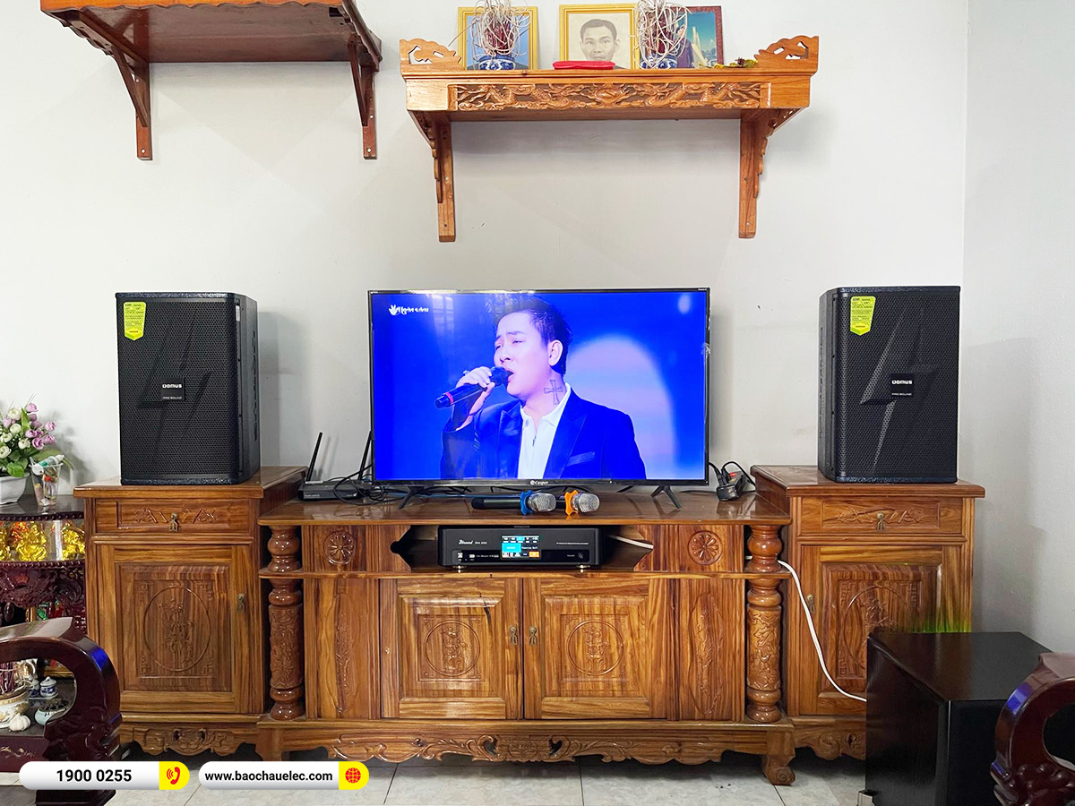 Lắp đặt d&agrave;n karaoke Domus hơn 26tr cho anh Huy tại Đồng Nai 