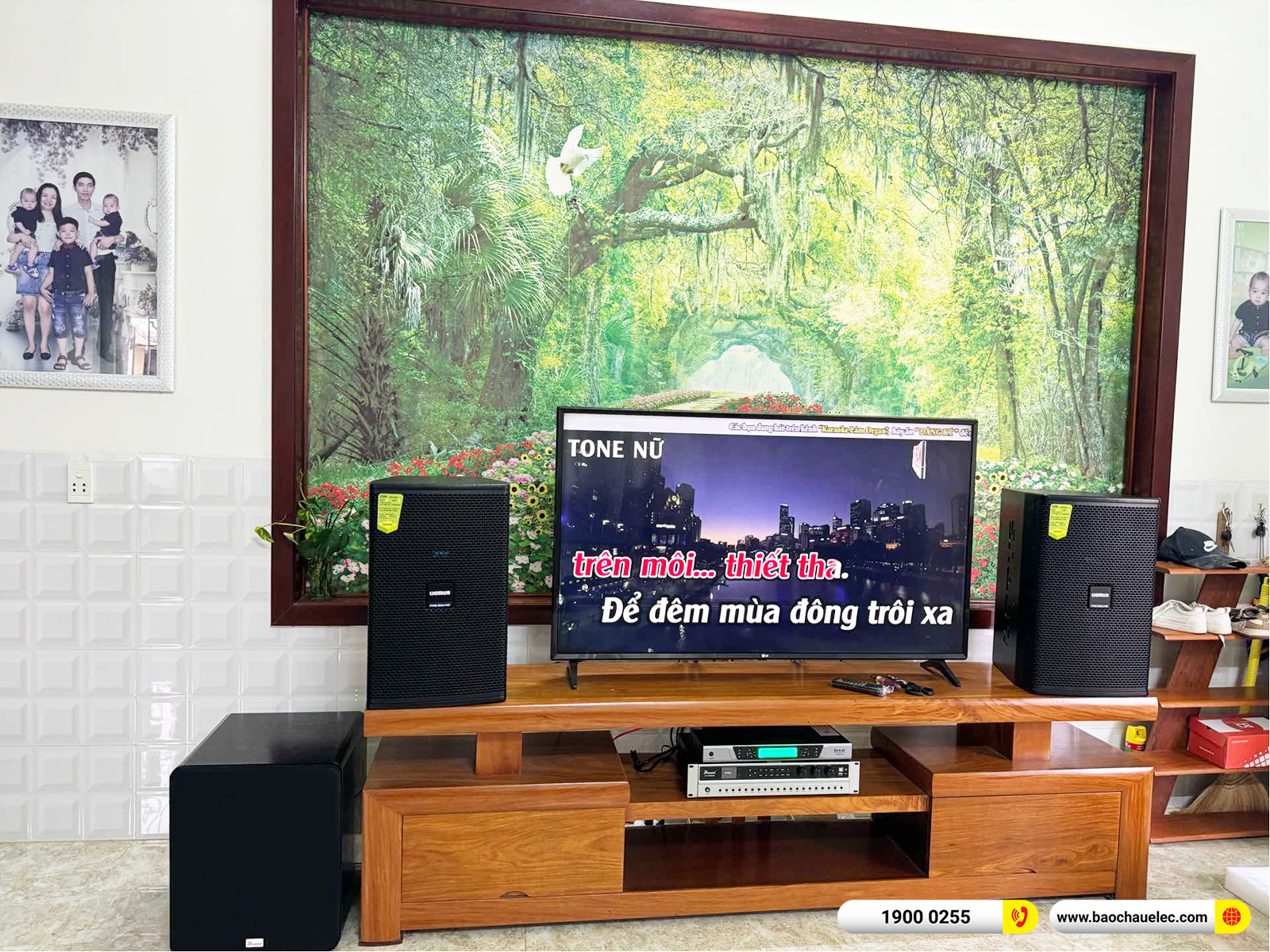 Lắp đặt d&agrave;n karaoke Domus hơn 29tr cho chị Phương tại Quảng Nam