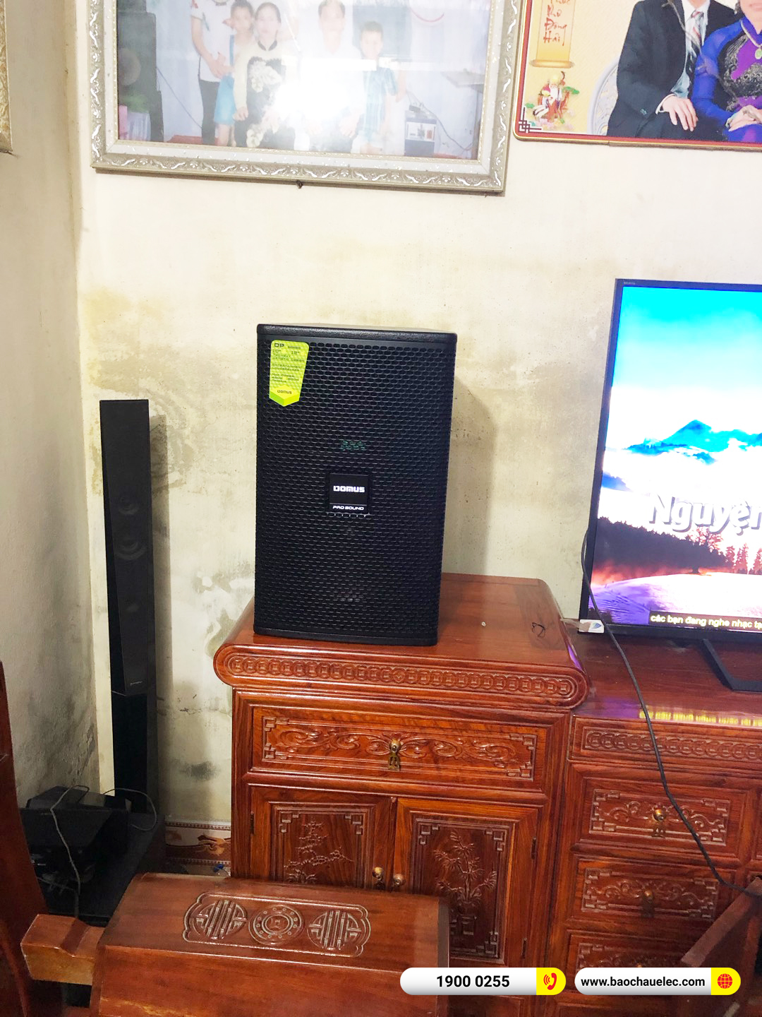 Lắp đặt d&agrave;n karaoke Domus hơn 19tr cho anh Sản tại H&agrave; Nam