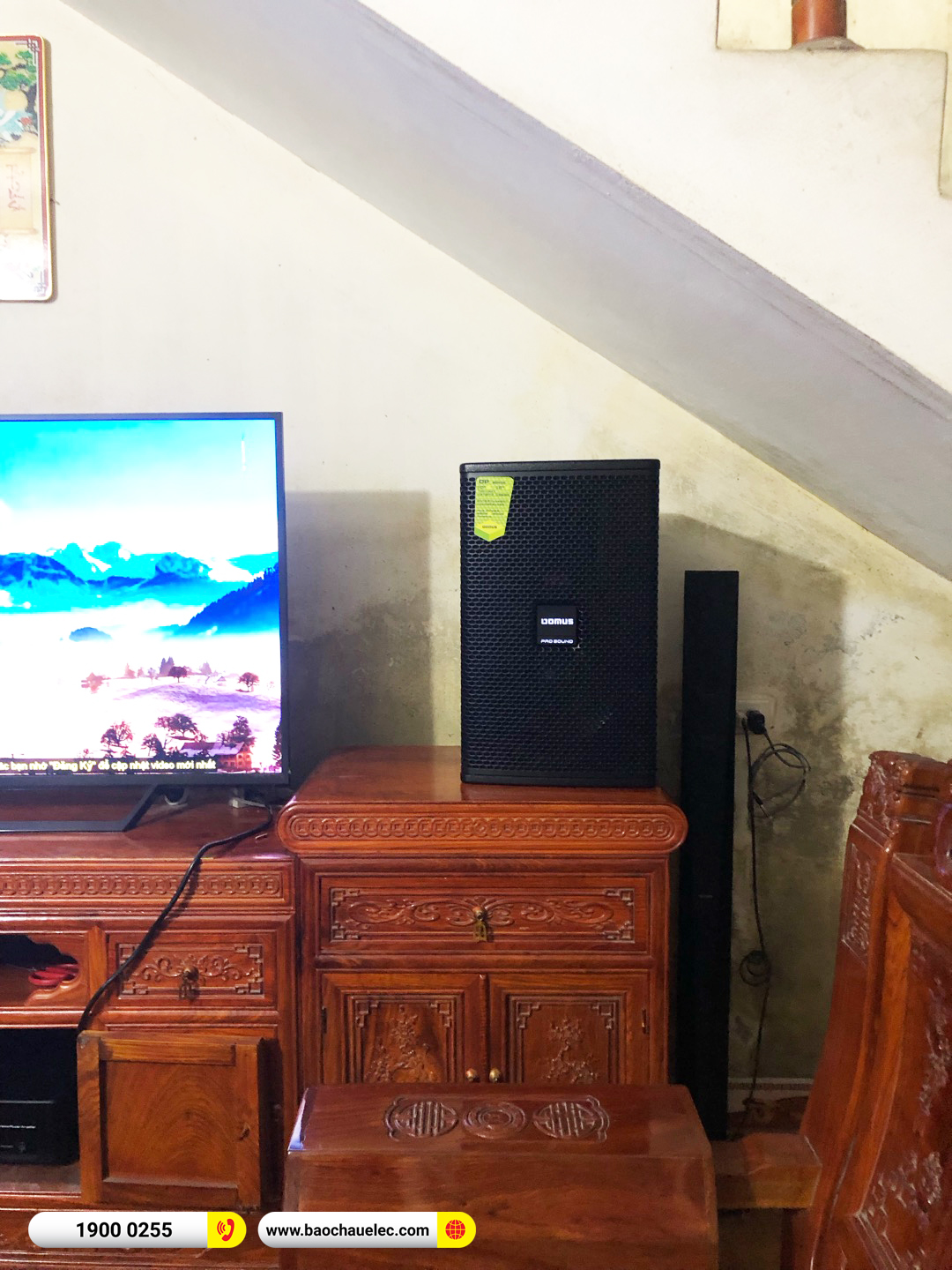 Lắp đặt d&agrave;n karaoke Domus hơn 19tr cho anh Sản tại H&agrave; Nam