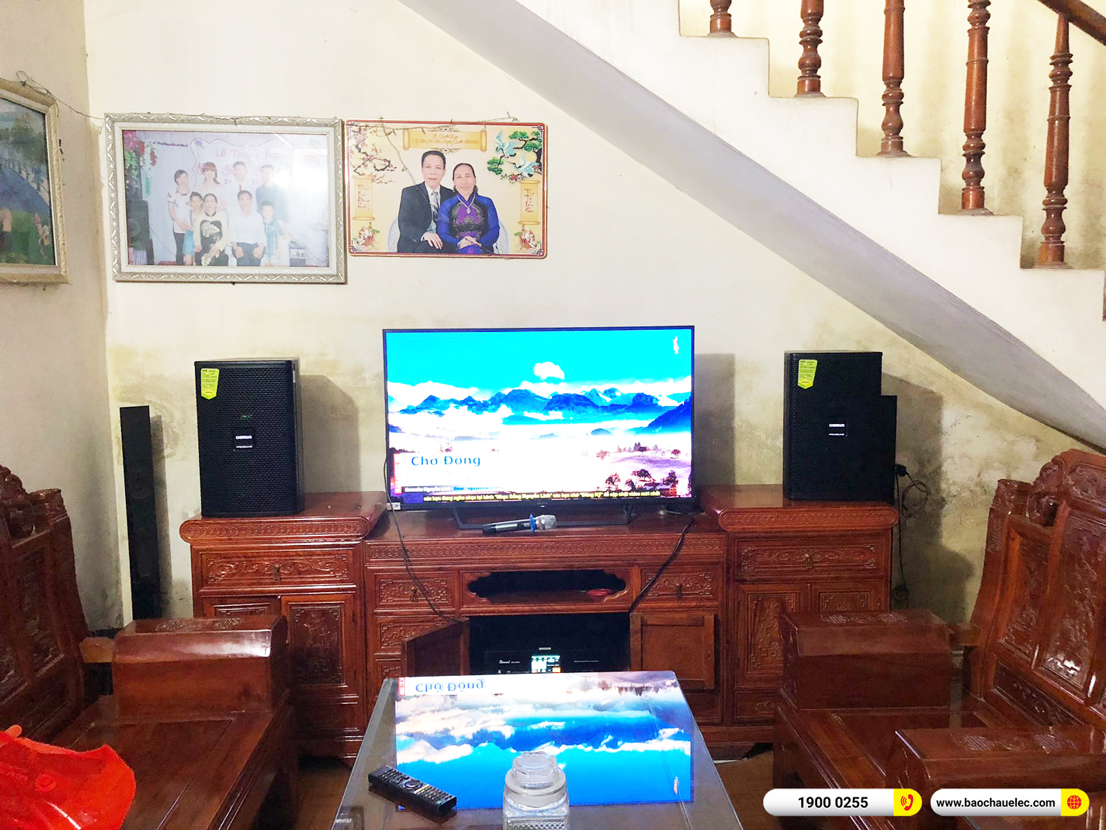 Lắp đặt d&agrave;n karaoke Domus hơn 19tr cho anh Sản tại H&agrave; Nam