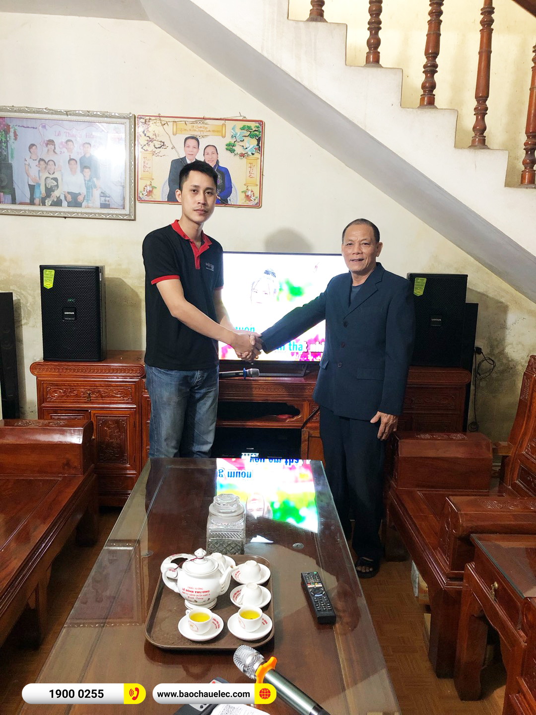 Lắp đặt d&agrave;n karaoke Domus hơn 19tr cho anh Sản tại H&agrave; Nam