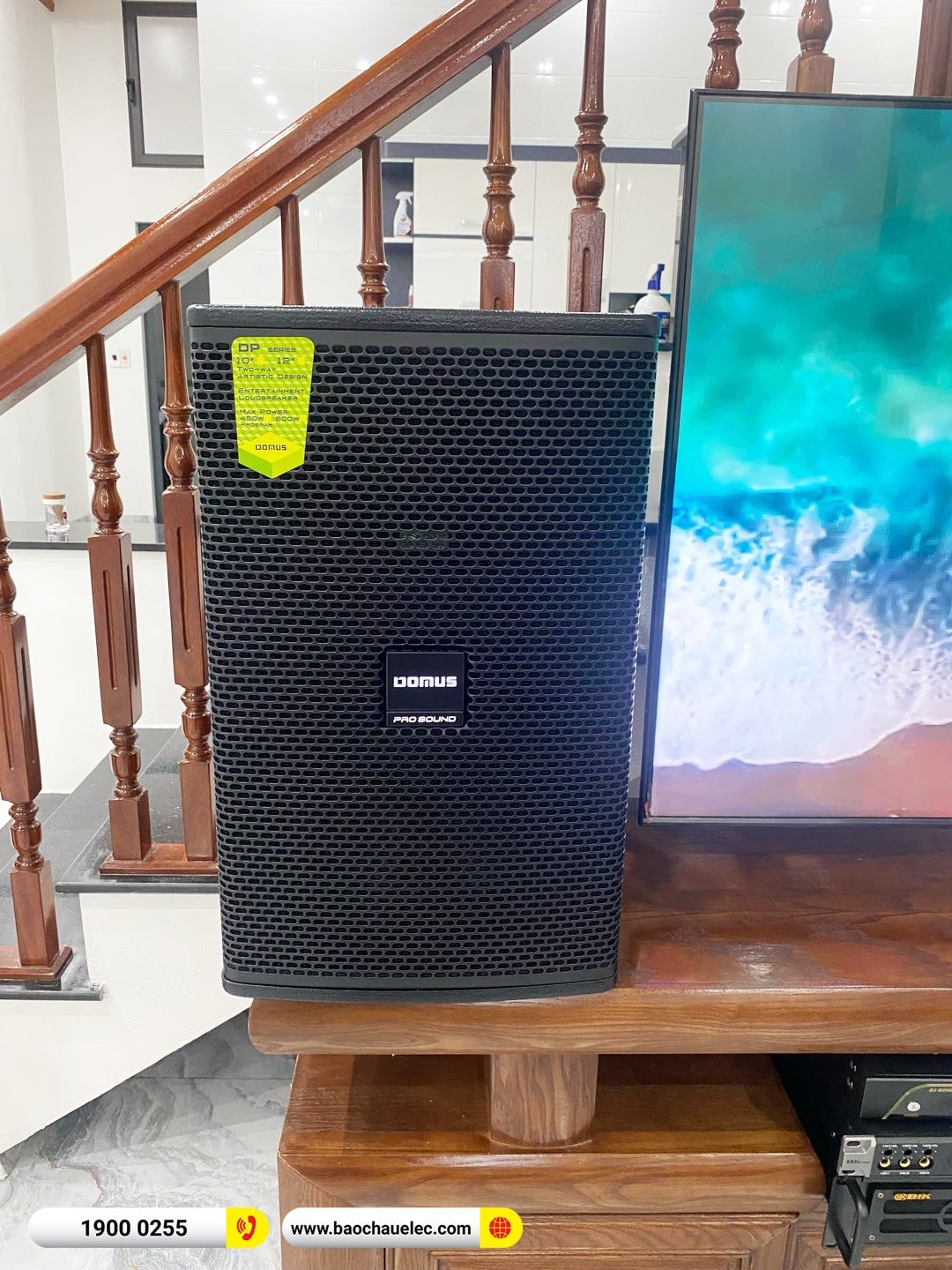 Lắp đặt dàn karaoke Domus hơn 34tr cho anh Sơn tại Thái Bình