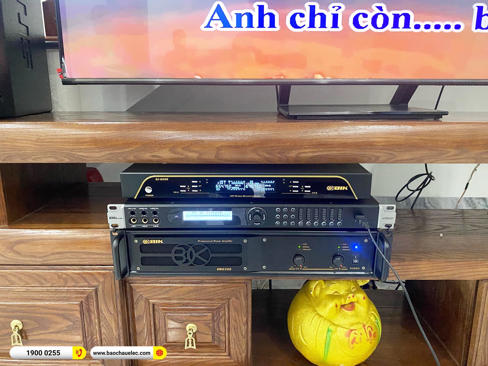 Lắp đặt dàn karaoke Domus hơn 34tr cho anh Sơn tại Thái Bình