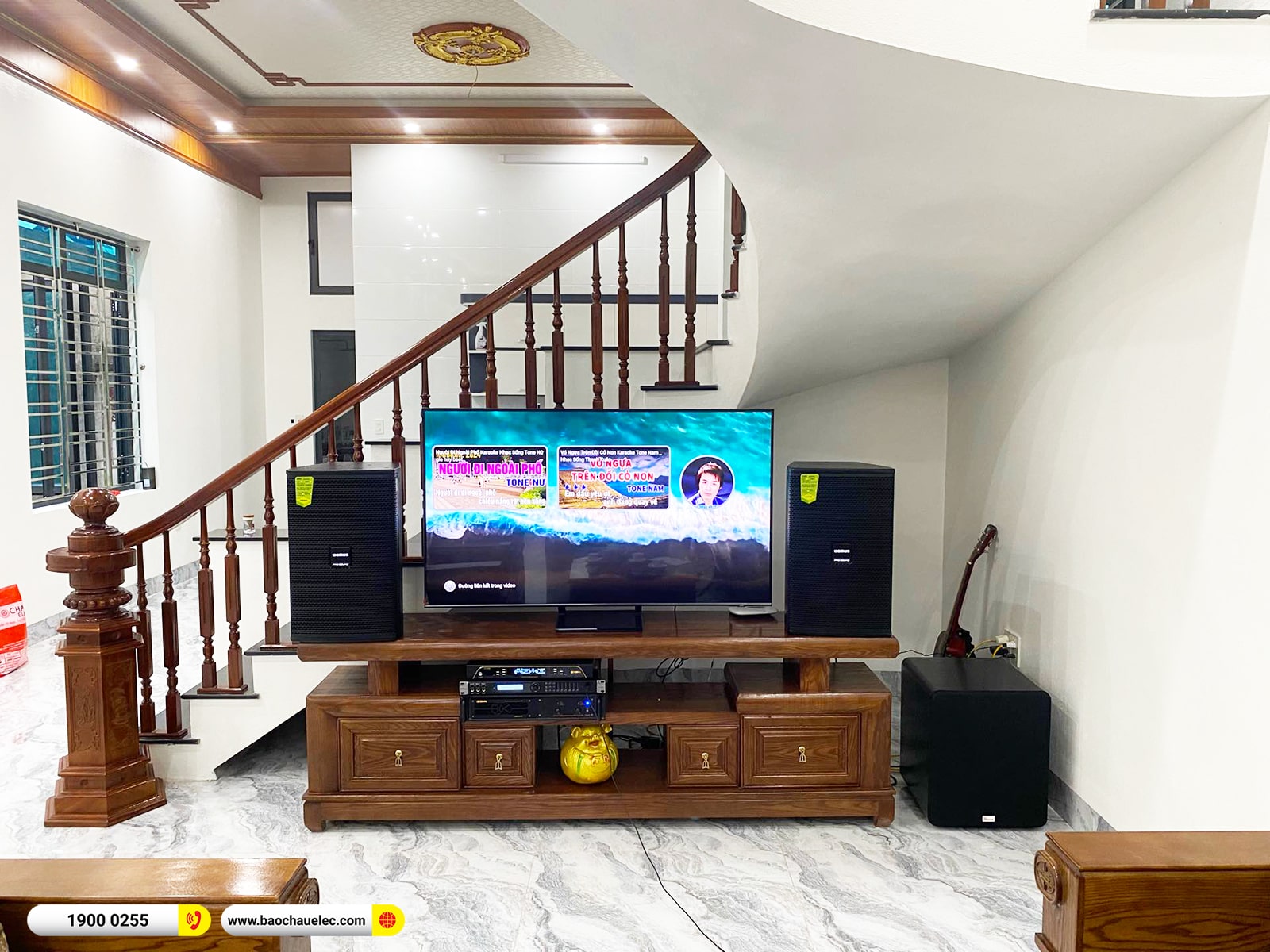 Lắp đặt dàn karaoke Domus hơn 34tr cho anh Sơn tại Thái Bình