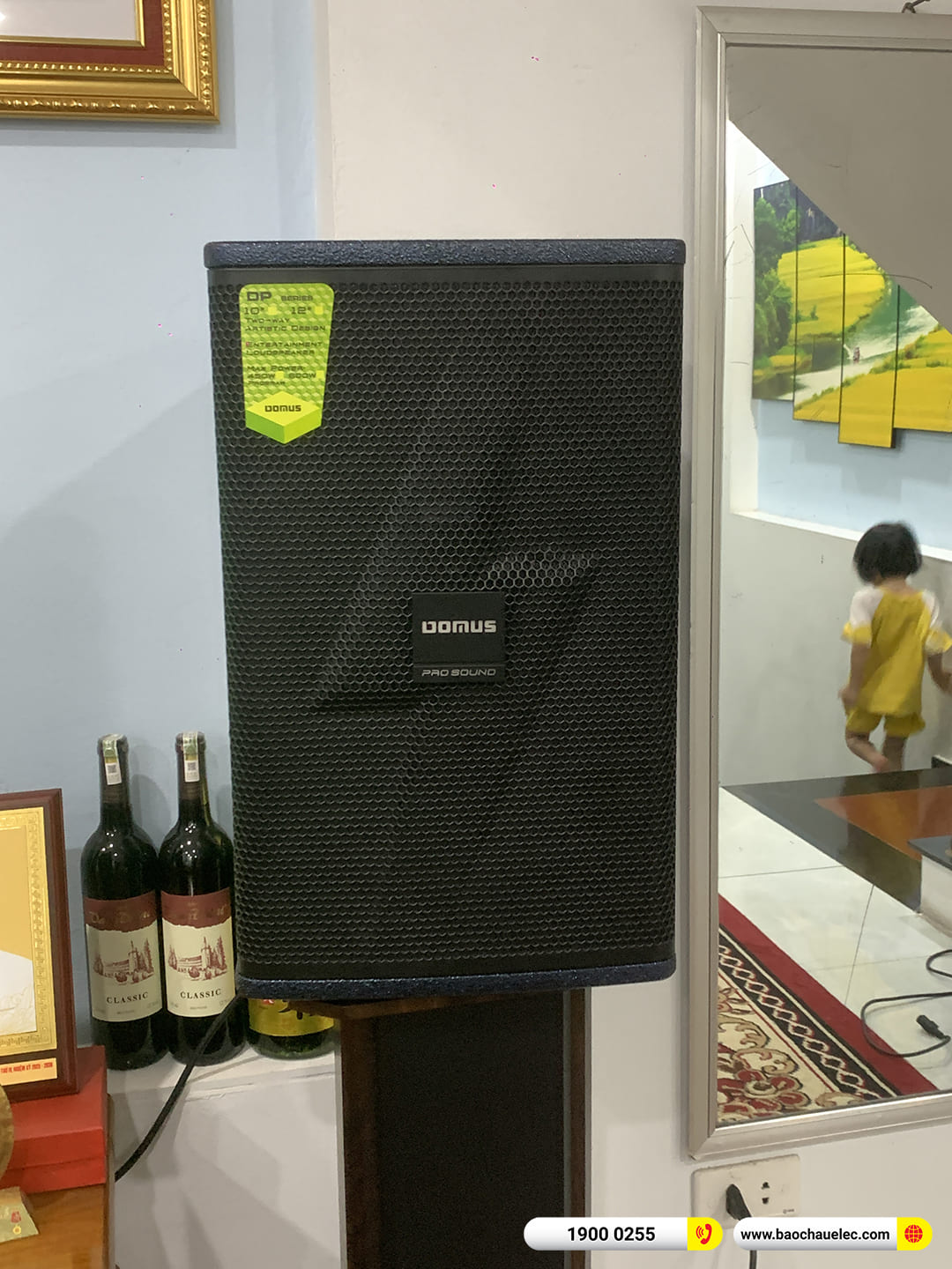 Lắp đặt d&agrave;n karaoke Domus hơn 20tr cho anh Tiến tại H&agrave; Nội 