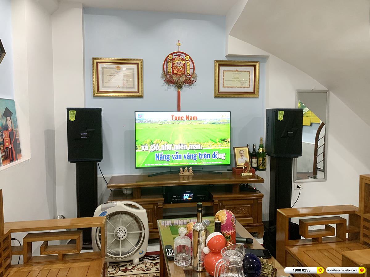 Lắp đặt d&agrave;n karaoke Domus hơn 20tr cho anh Tiến tại H&agrave; Nội 