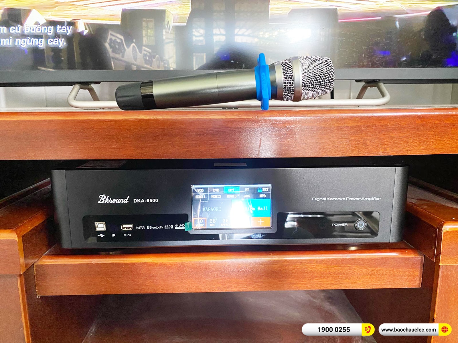 Lắp đặt d&agrave;n karaoke Domus hơn 19tr cho anh T&uacute;y tại Đồng Nai (Dmous DP6100 Max, BKSound DKA 6500)