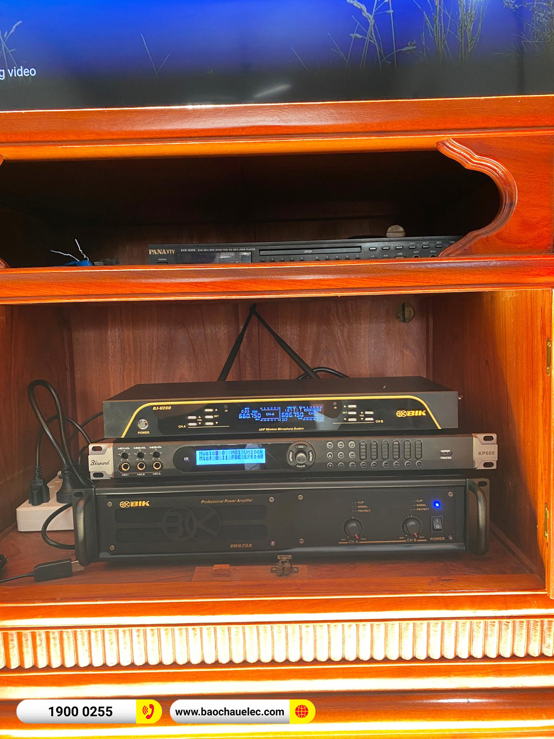 Lắp đặt d&agrave;n karaoke Domus hơn 40tr cho chị Oanh tại Bắc Ninh