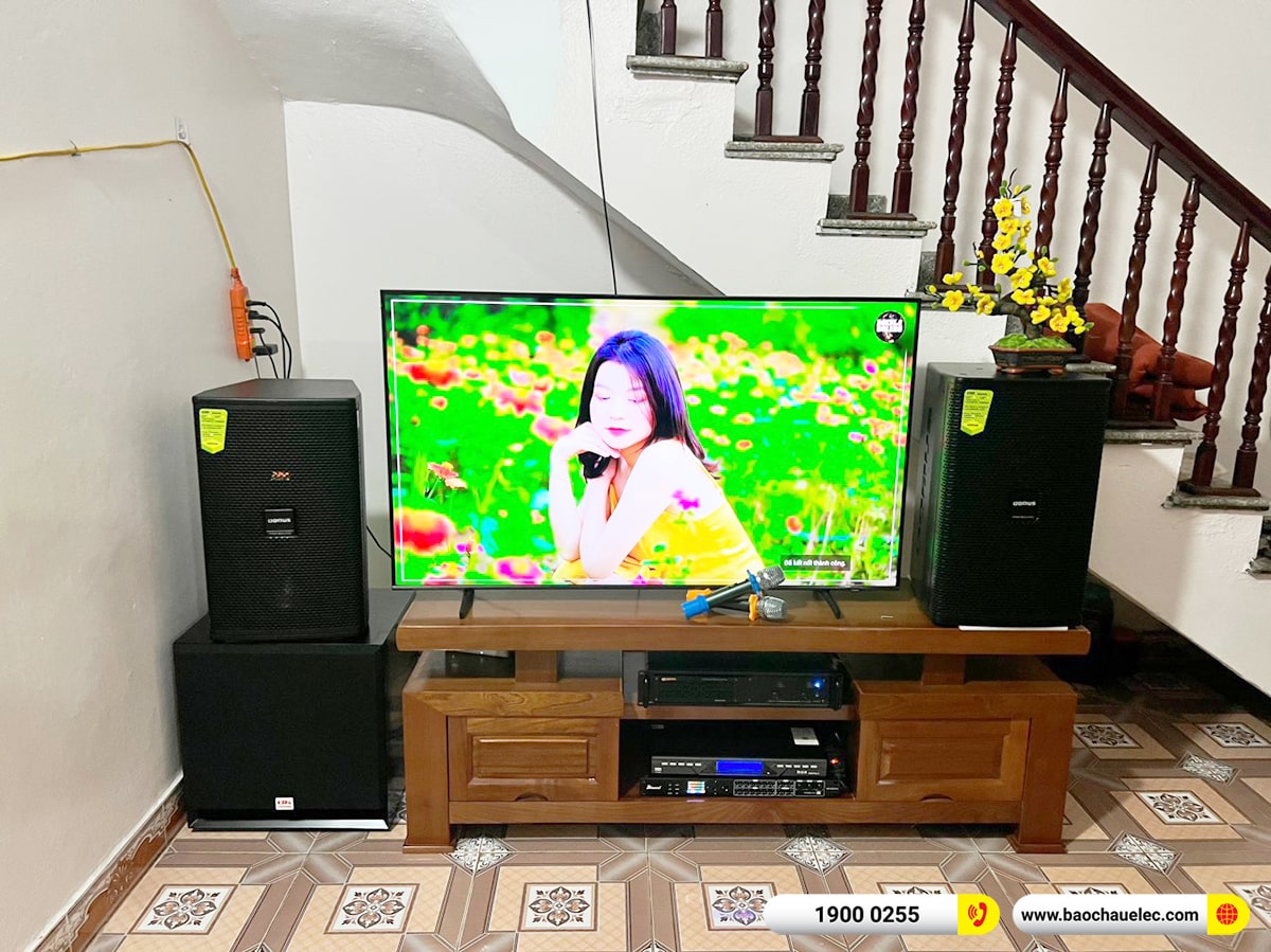 Lắp đặt d&agrave;n karaoke Domus hơn 33tr cho chị Thu tại Bắc Ninh (DP6120 Max, VM620A, DSP-9000 Plus, SW715, U900 Plus X) 