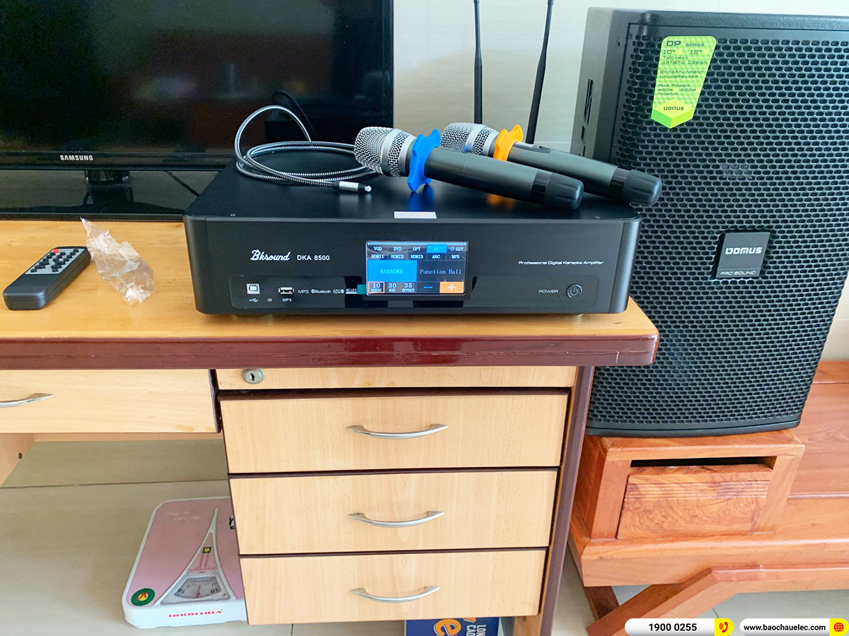 Lắp đặt dàn karaoke Domus gần 23tr cho anh Biển ở TPHCM