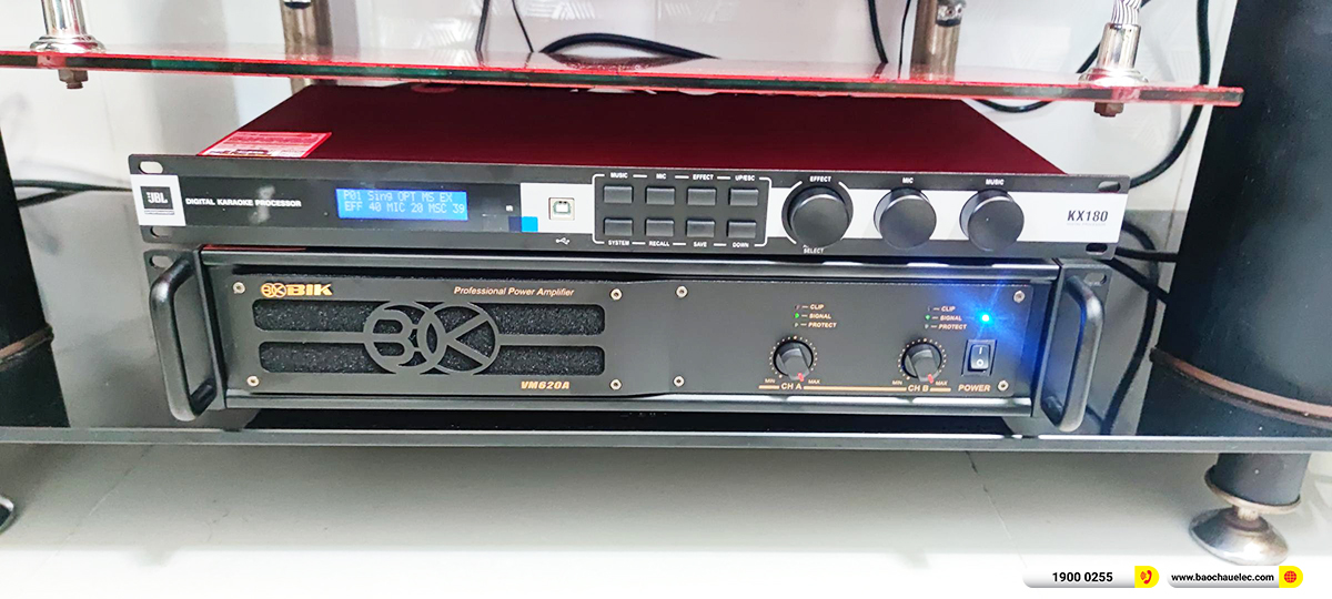 Lắp đặt d&agrave;n karaoke Domus hơn 28tr cho ch&uacute; B&igrave;nh ở Long An
