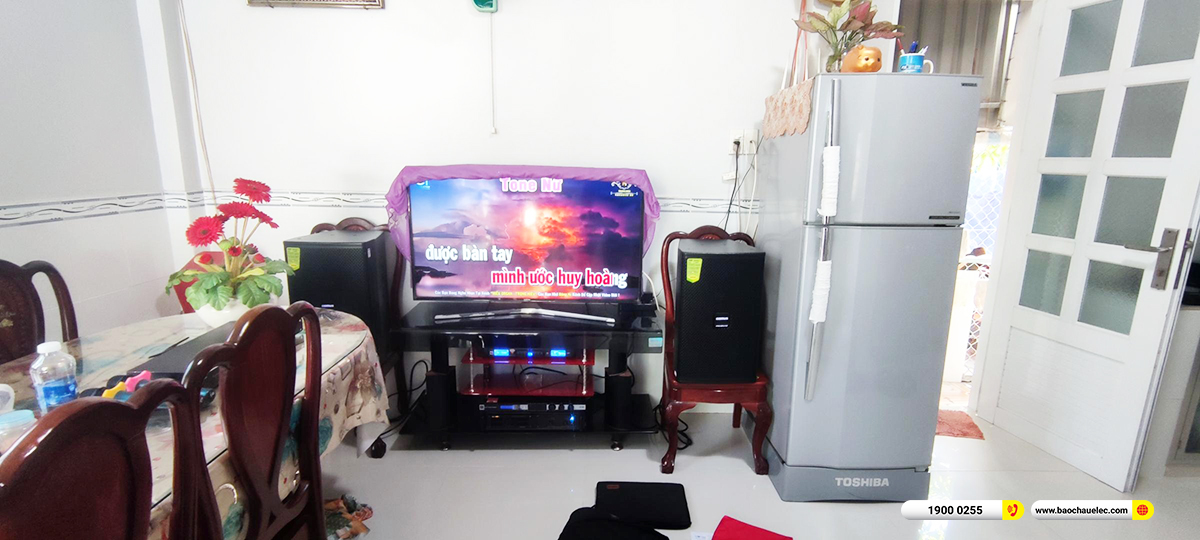 Lắp đặt d&agrave;n karaoke Domus hơn 28tr cho ch&uacute; B&igrave;nh ở Long An
