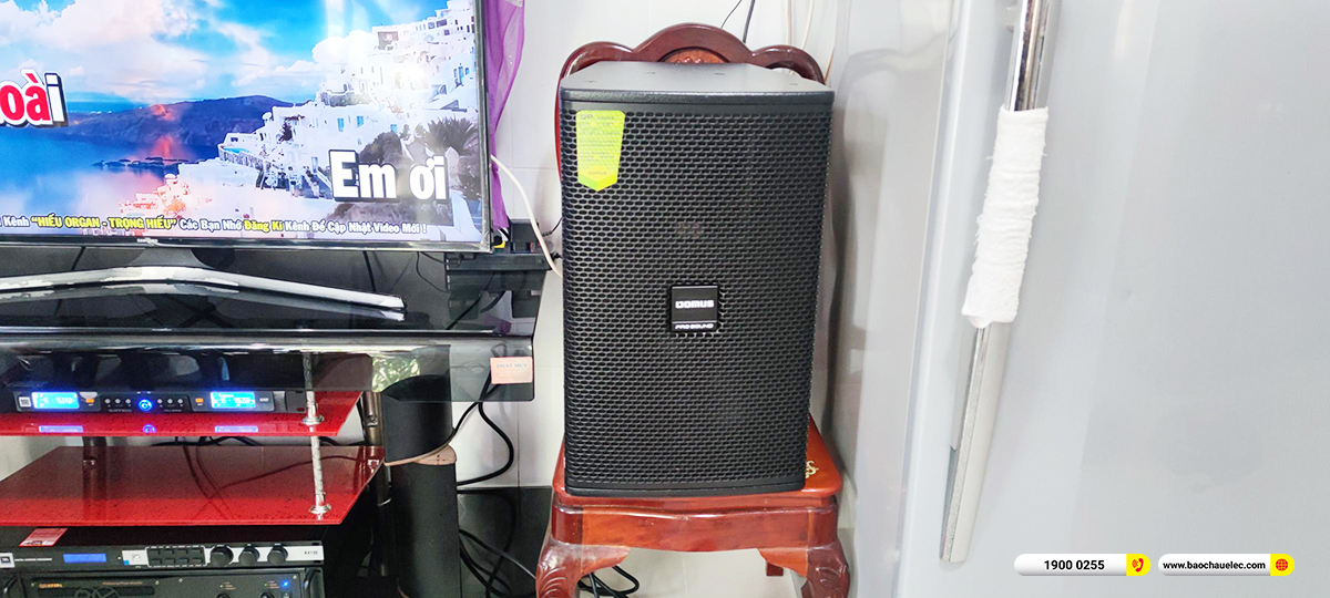 Lắp đặt d&agrave;n karaoke Domus hơn 28tr cho ch&uacute; B&igrave;nh ở Long An