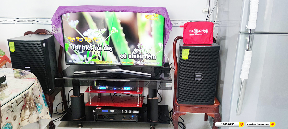 Lắp đặt d&agrave;n karaoke Domus hơn 28tr cho ch&uacute; B&igrave;nh ở Long An