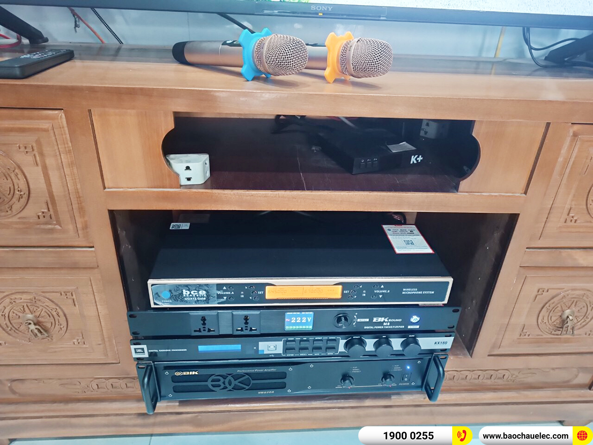 Lắp đặt d&agrave;n karaoke Domus hơn 40tr cho ch&uacute; Nghiệp ở B&igrave;nh Dương