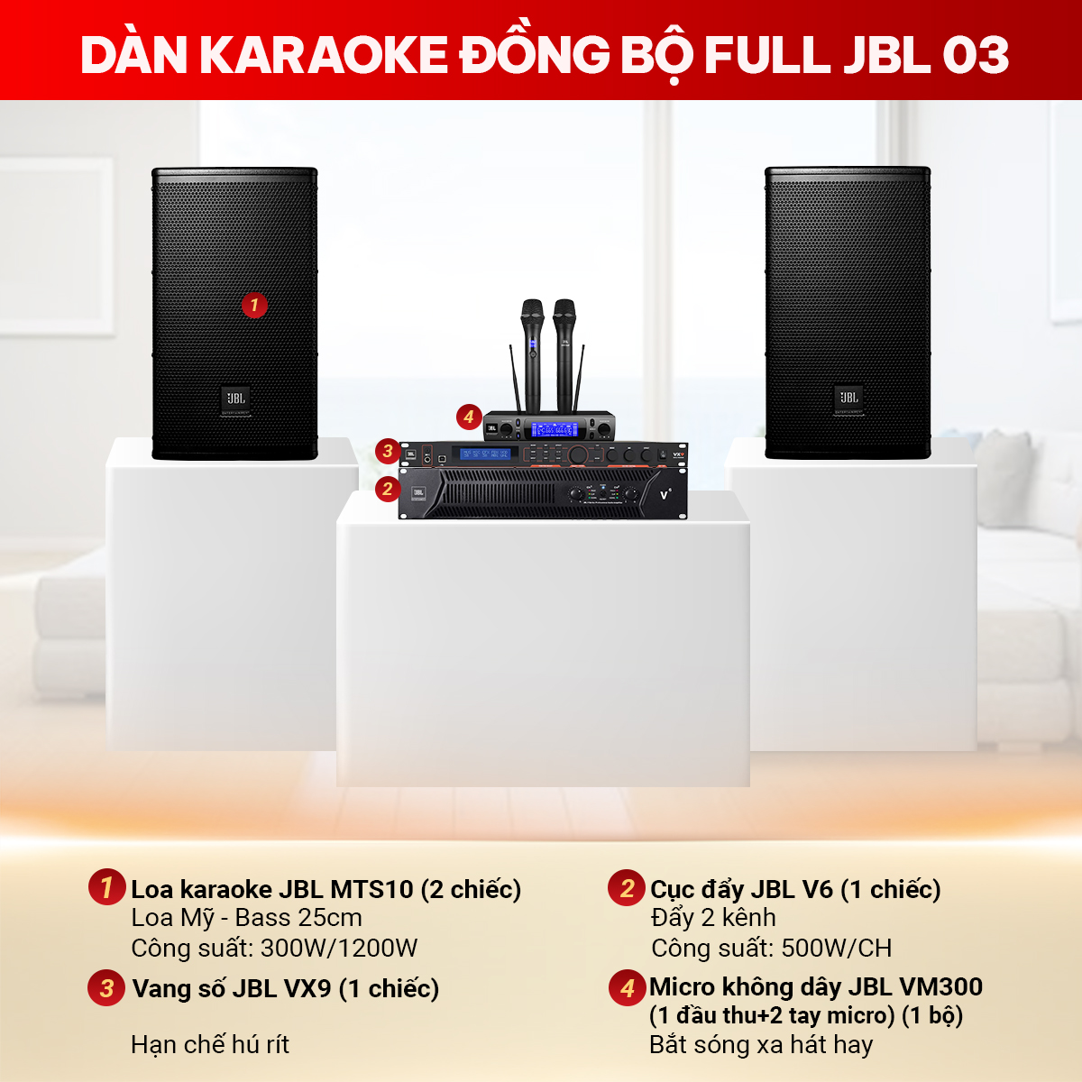 D&agrave;n karaoke đồng bộ full JBL 03