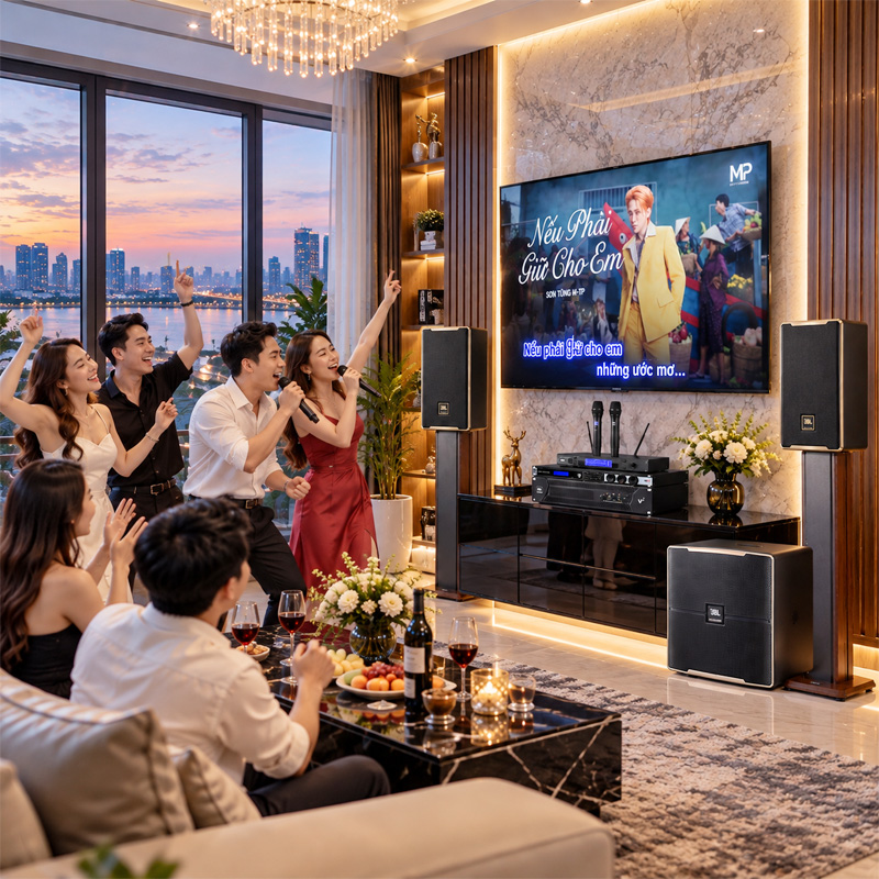 D&agrave;n karaoke đồng bộ full JBL 17 - Hot New 2027