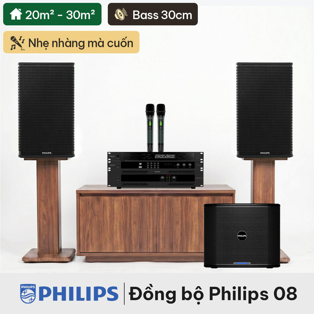 Dàn karaoke đồng bộ Philips 08