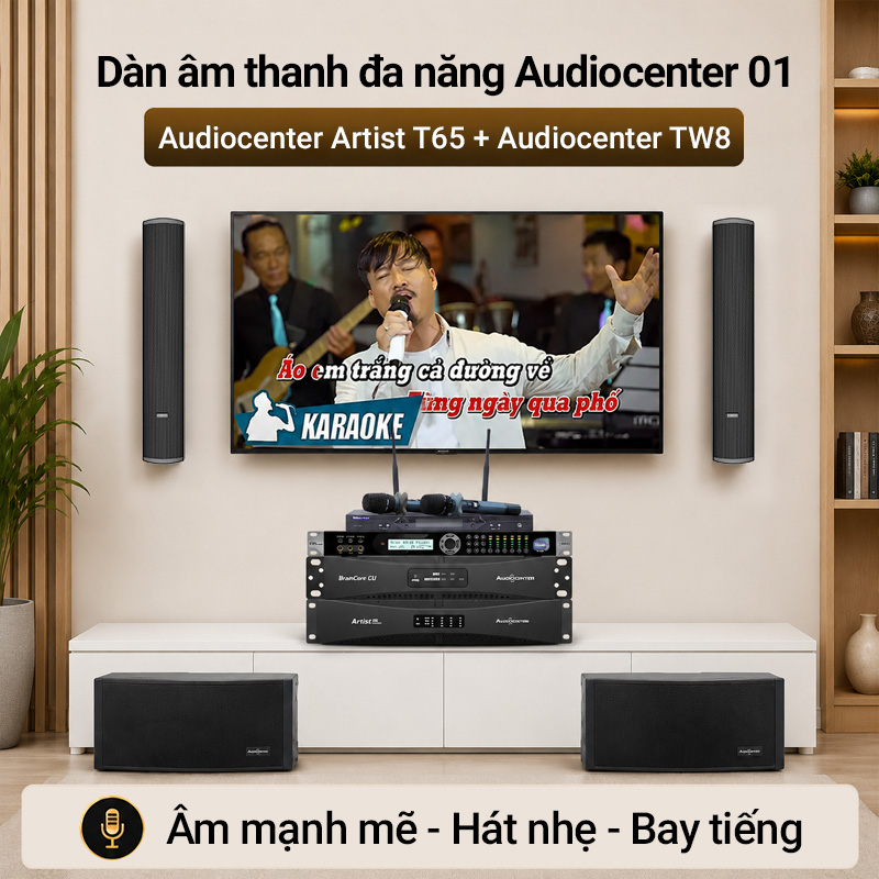 Dàn karaoke gắn tường Audiocenter 01