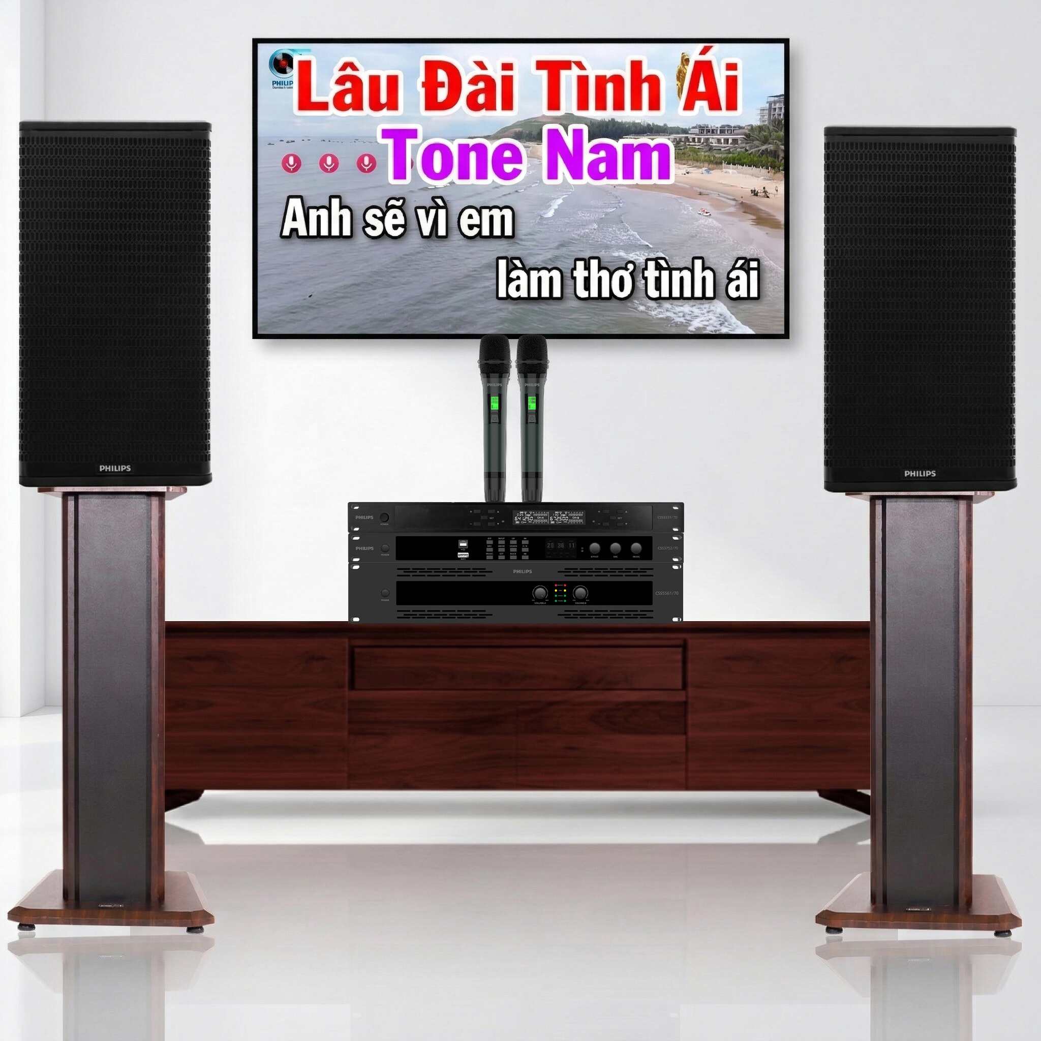 Dàn karaoke đồng bộ Philips 01 (CSS1600/70, CSS5561/70, CSS3752/70, CSS3331/70)