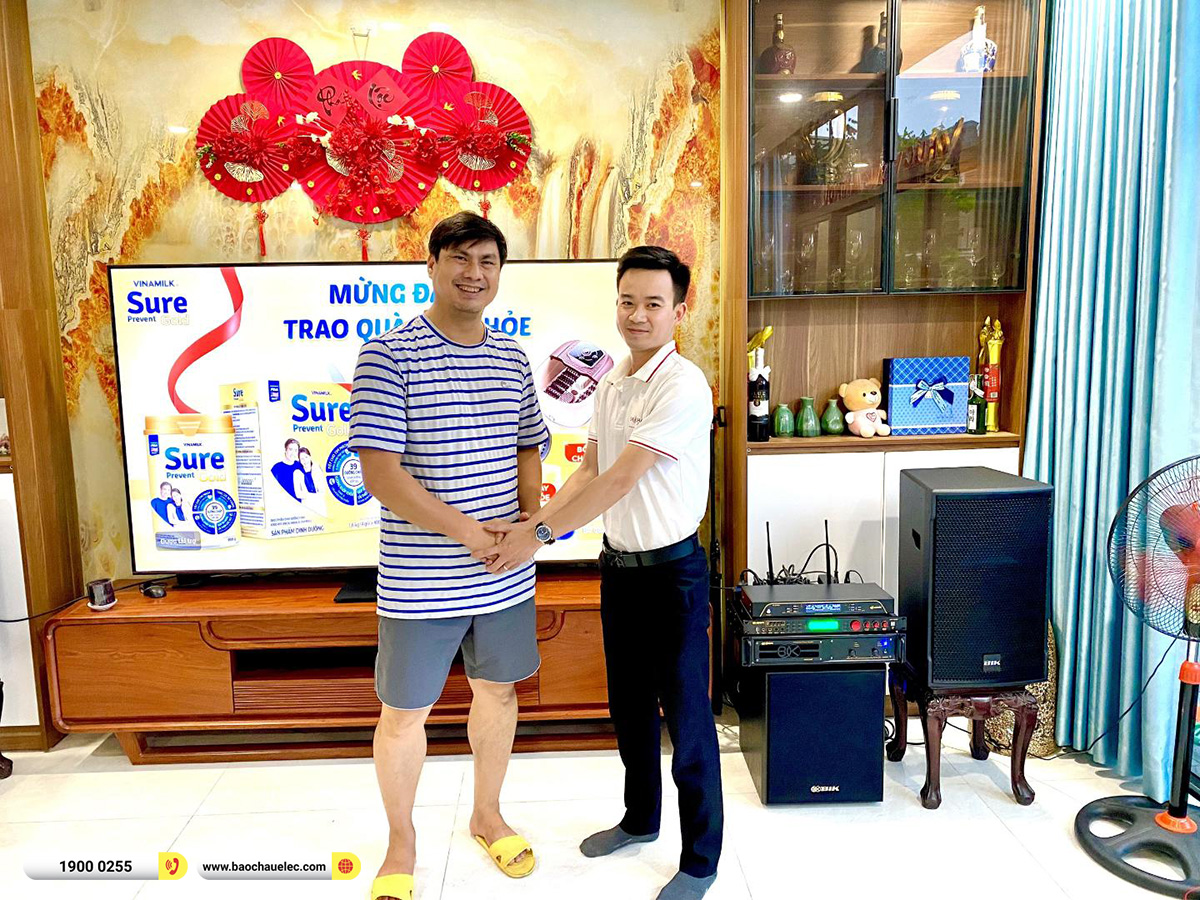 Lắp đặt d&agrave;n karaoke BIK gần 40tr cho anh Đạt tại H&agrave; Nội