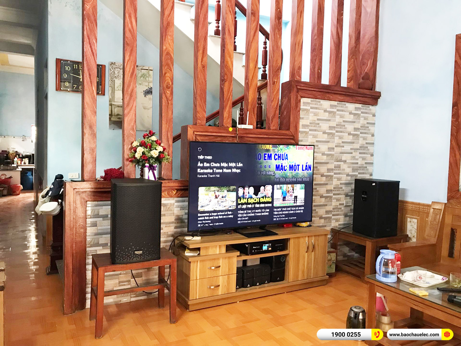 Lắp đặt dàn karaoke Denon hơn 23tr cho anh Lợi tại Thái Bình