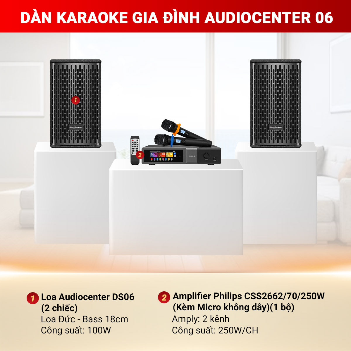D&agrave;n&nbsp;karaoke gia đ&igrave;nh&nbsp;Audiocenter 06