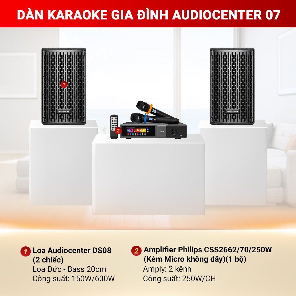 D&agrave;n karaoke gia đ&igrave;nh Audiocenter 07