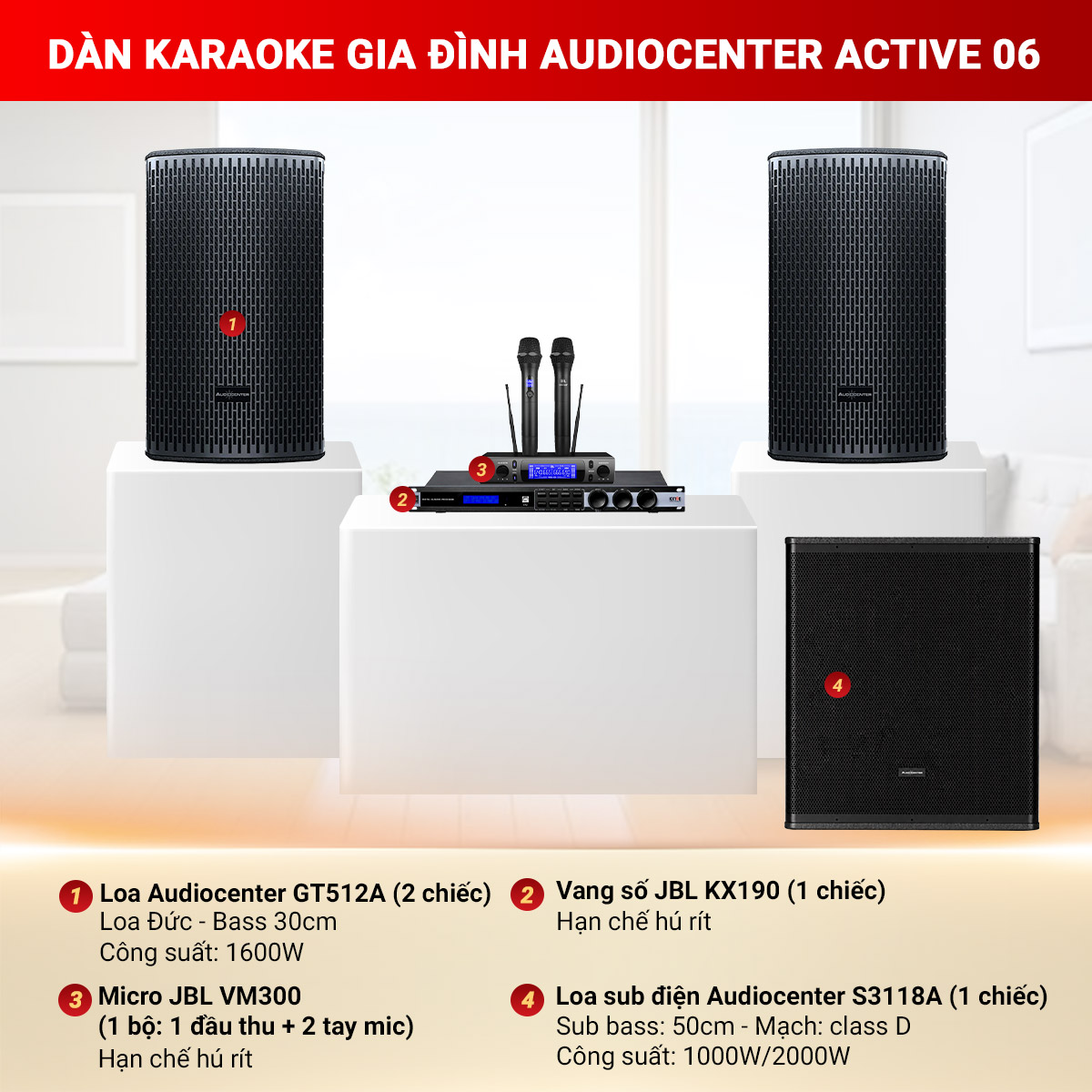 dàn karaoke gia đình active audiocenter 06
