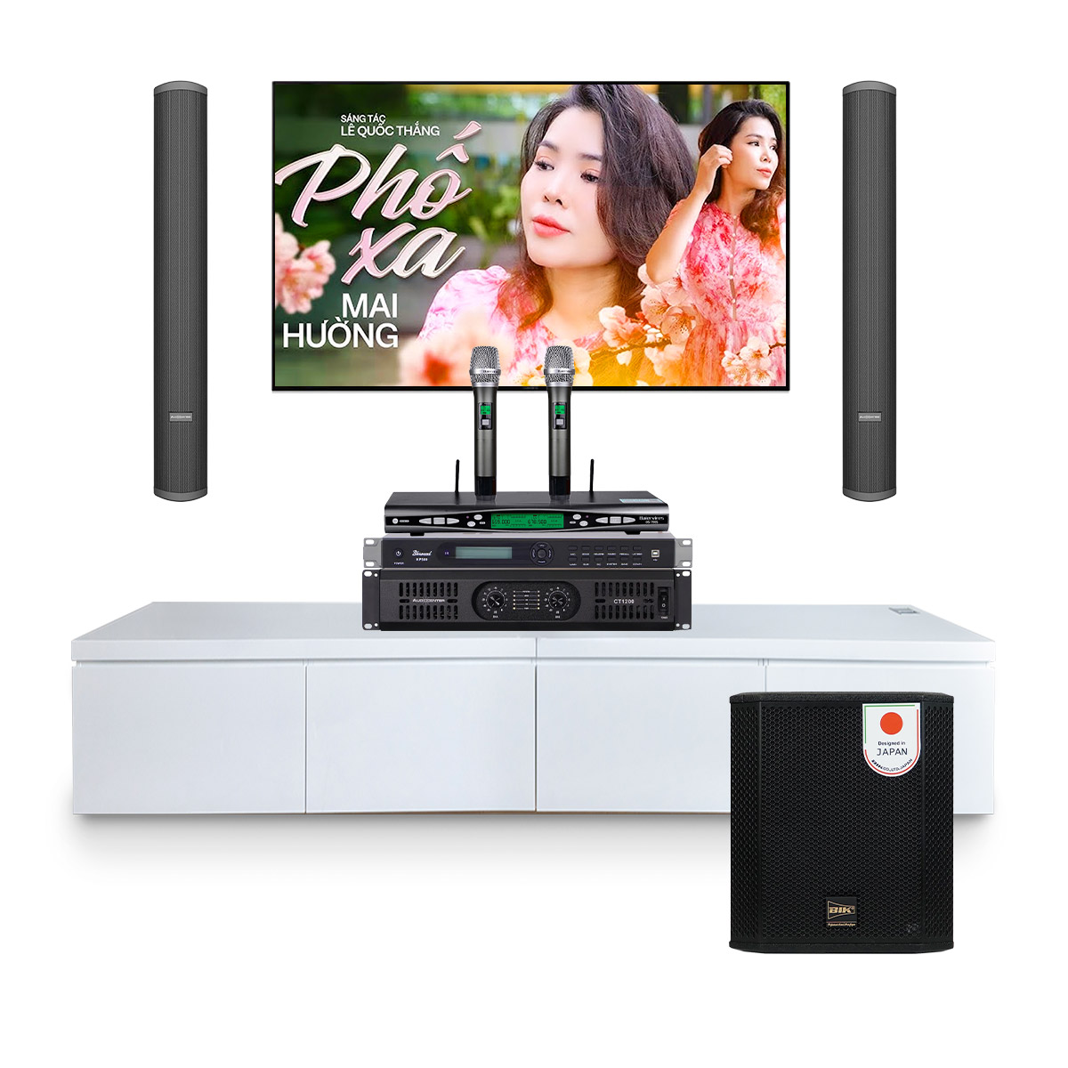 Dàn Karaoke Gia Đình gắn tường Audiocenter Artist T83