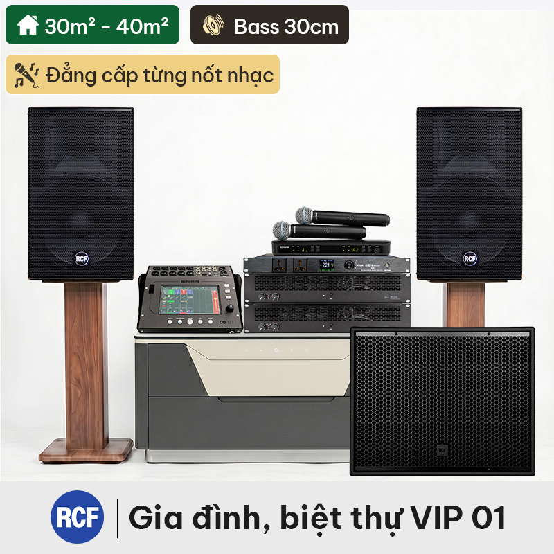Dàn karaoke gia đình, biệt thự VIP RCF 01