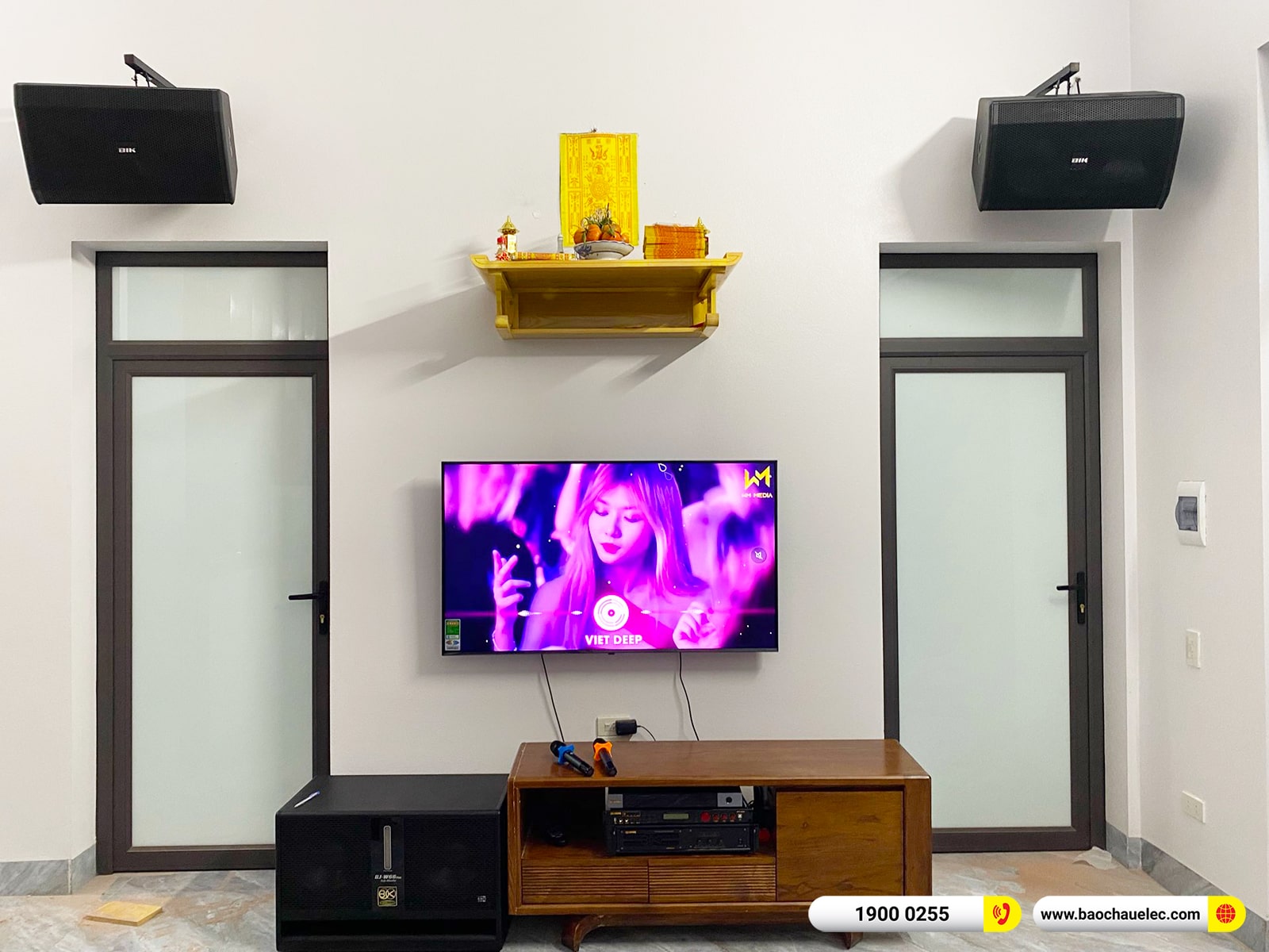 Lắp đặt d&agrave;n karaoke BIK gần 44tr cho anh Thức tại Th&aacute;i B&igrave;nh (BIK BSP 412II, VM630A, BPR-5600, BJ-W66 Plus, BJ-U500)