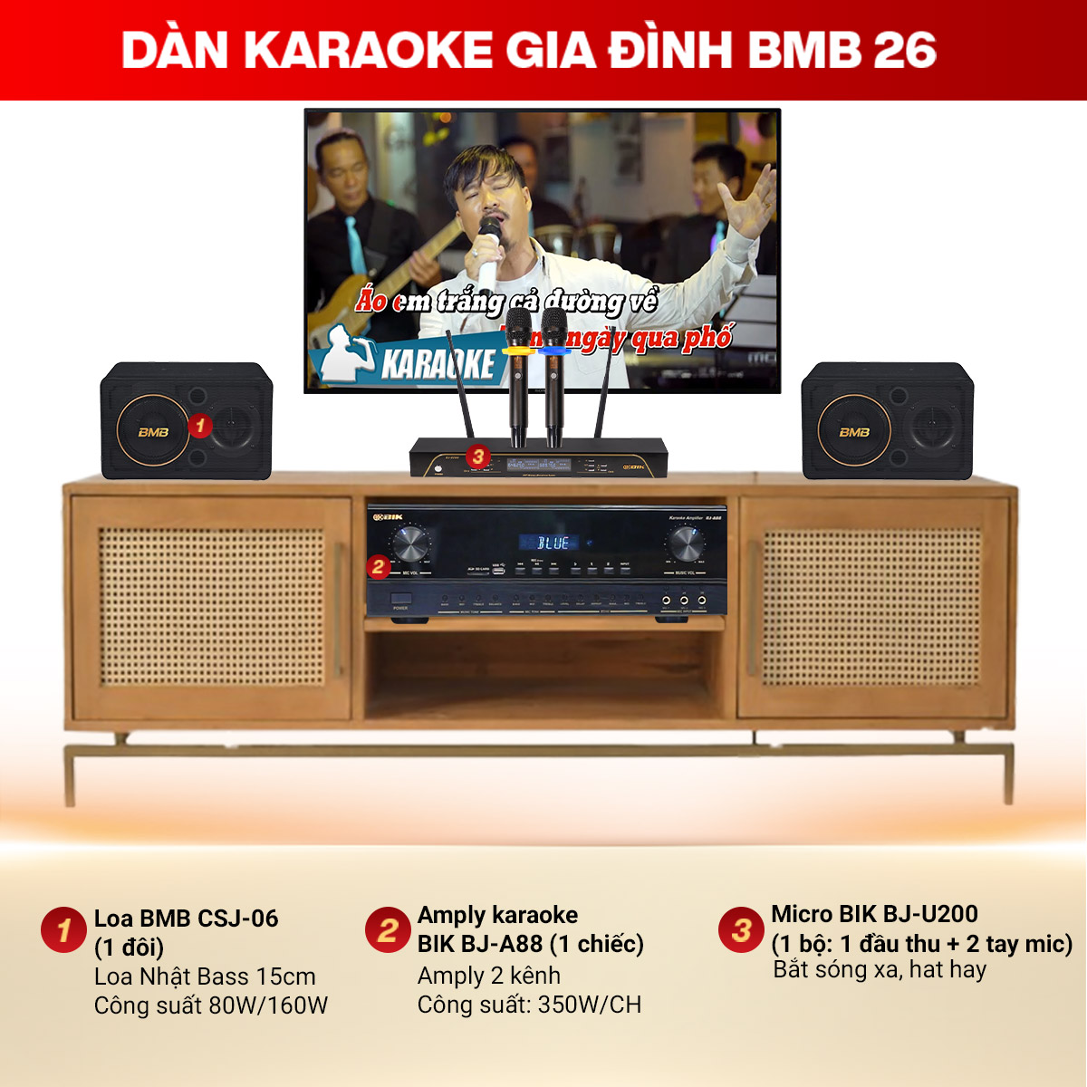 D&agrave;n Karaoke Gia Đ&igrave;nh BMB 26 NEW 2024