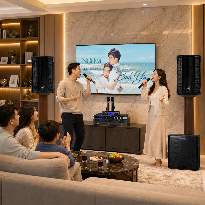 D&agrave;n karaoke gia đ&igrave;nh cao cấp RCF 06